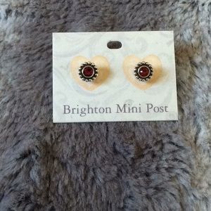 NEW: Brighton Mini Post Ruby colored earrings